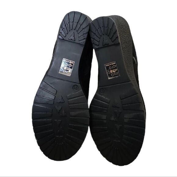 Enjoyable Women's Black Suede Wedge Ankle Boots Size 11 NWOT - Picture 7 of 8